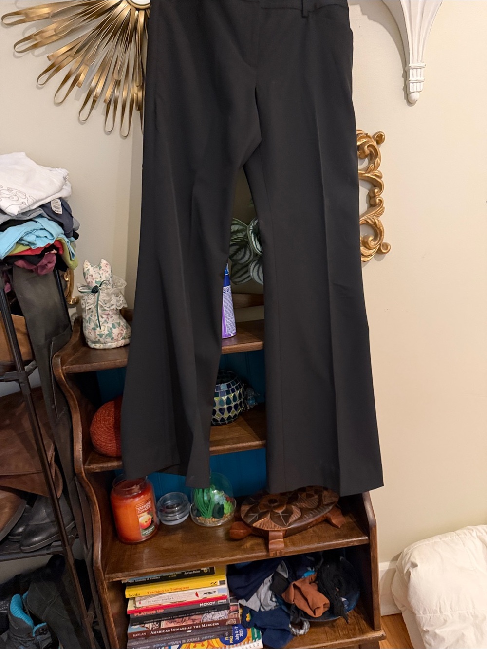Tahari Black Straight-Leg Dress Pants for Women
